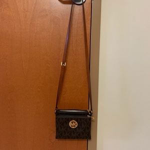 MK brown small crossbody